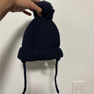 Zara Kids Pom-Pom Earflap Beanie